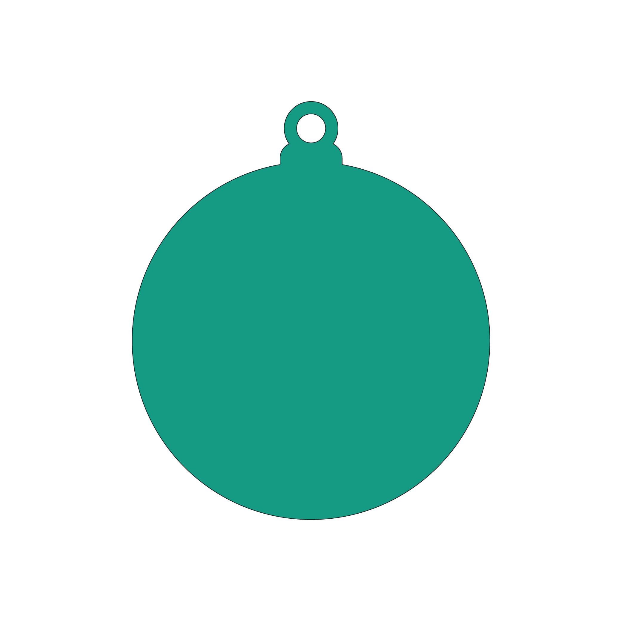 SVG Bauble Blank - Circle